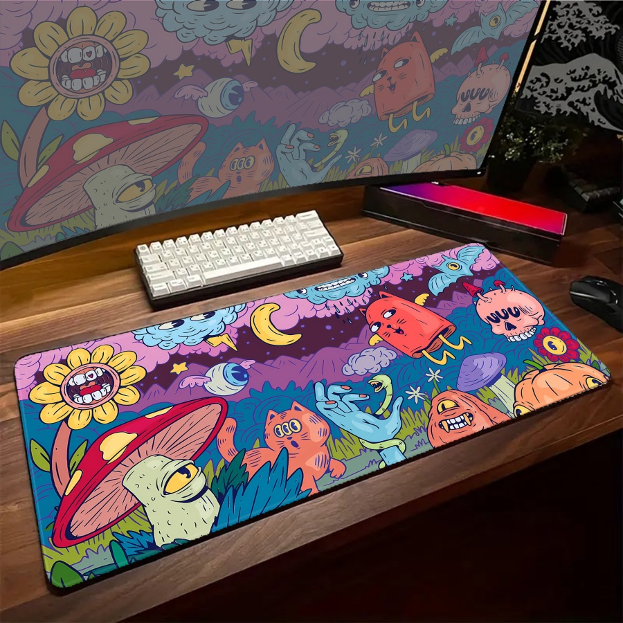 Desk Setup With Plants - マウスパッド動物植物 Pc セットアップアクセサリーマウスパッドオフィスデスクマット大型マウスマットコンピュータキーボードパッド用