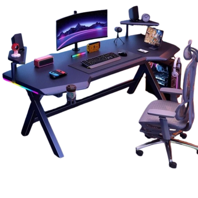 Desk Setup Bedroom - コンピュータ家具 ハイエンドコンソール コンピュータデスク オーガナイザー セットアップ モダンな寝室用コンピュータデスク