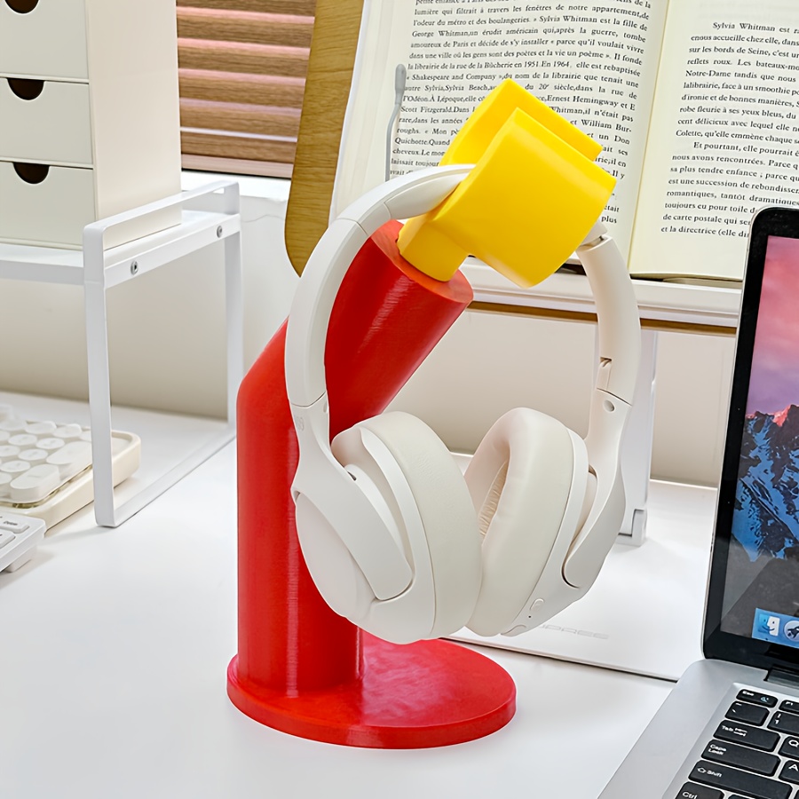 Desk Setup Headphones - クリエイティブなヘッドフォンスタンド＆デスクシェルフ – ゲームセットアップ用のスタイリッシュなフック、あらゆる部屋に実用的な装飾品。