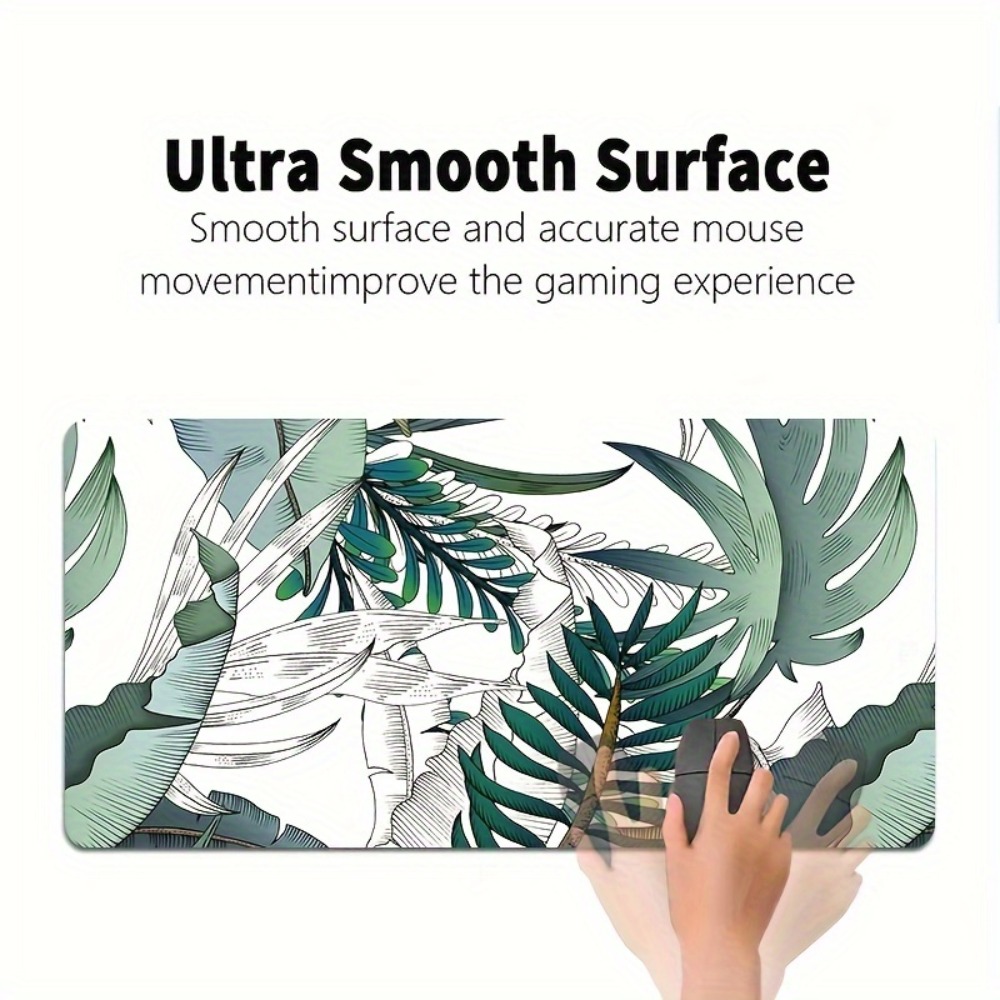 熱帯植物柄、滑り止め底面、オフィスデスクパッド、コンピュータ - Desk Setup With Plants のレビューと価格