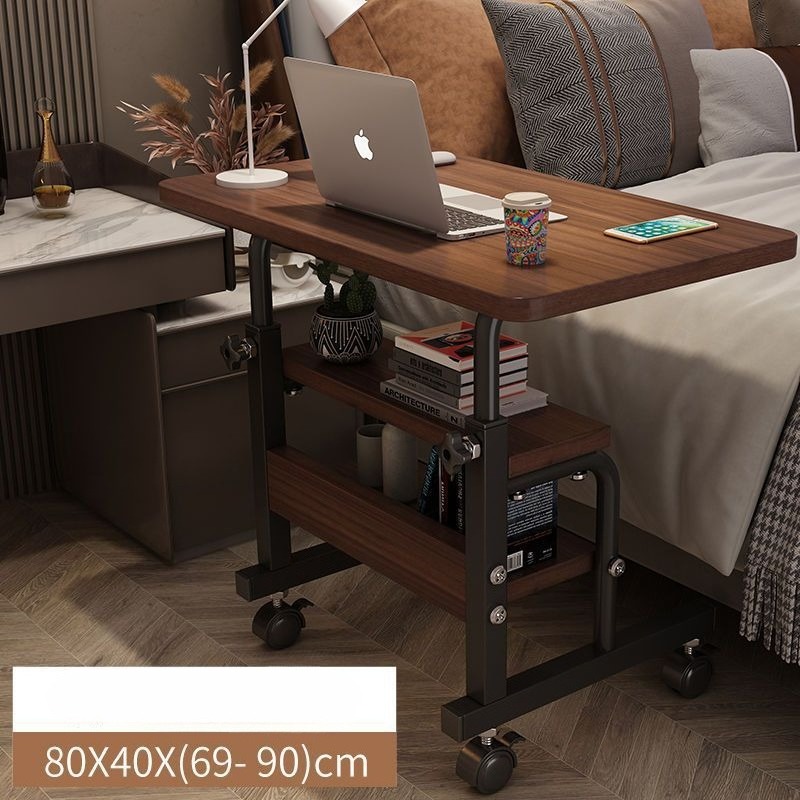可動式小型テーブル、ベッドサイドテーブル、寝室、家庭用デスク - Desk Setup Wood のレビューと価格