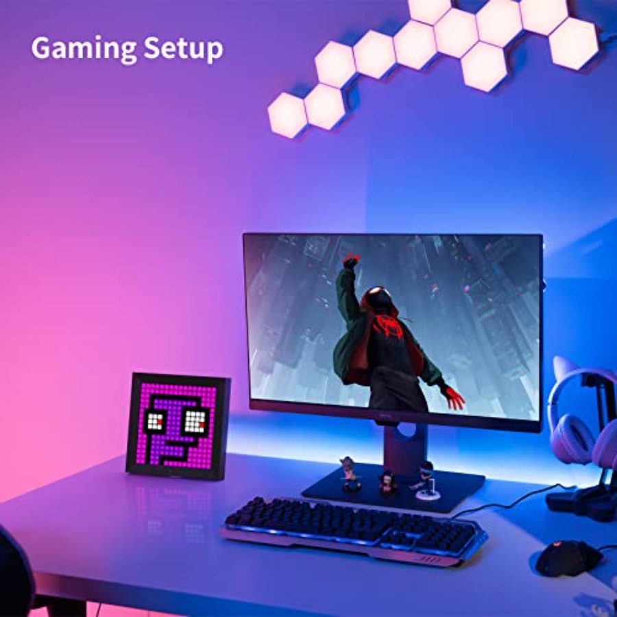 LEDライトピクセルディスプレイパネル、RGBライトバー対応 - Desk Setup Desk のレビューと価格