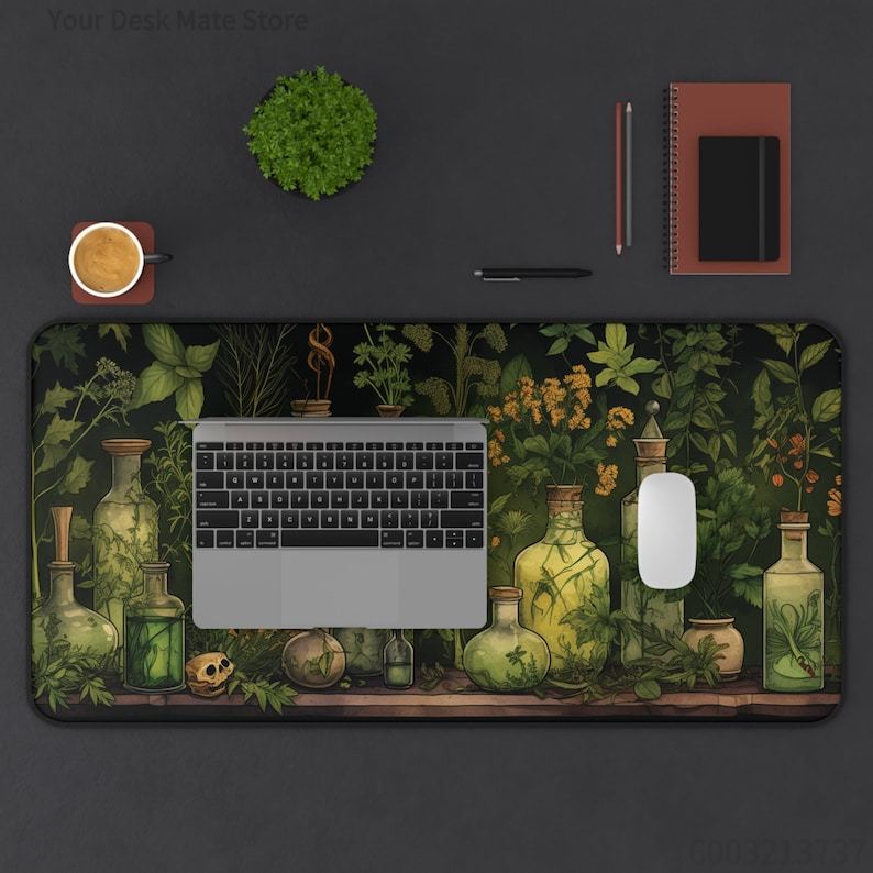 魔女のような植物ポーション植物デスク装飾グリーンデスクマット - Desk Setup With Plants のレビューと価格