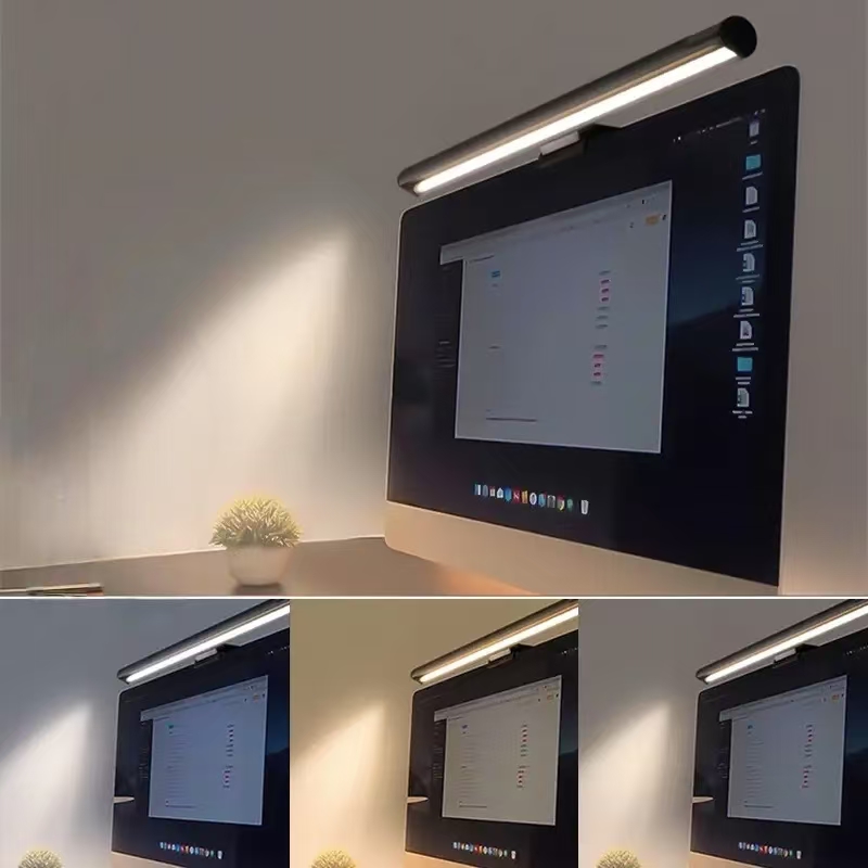 LEDモニターライトハンギングデスクランプ - 無段階調光、 - Desk Setup Bedroom のレビューと価格