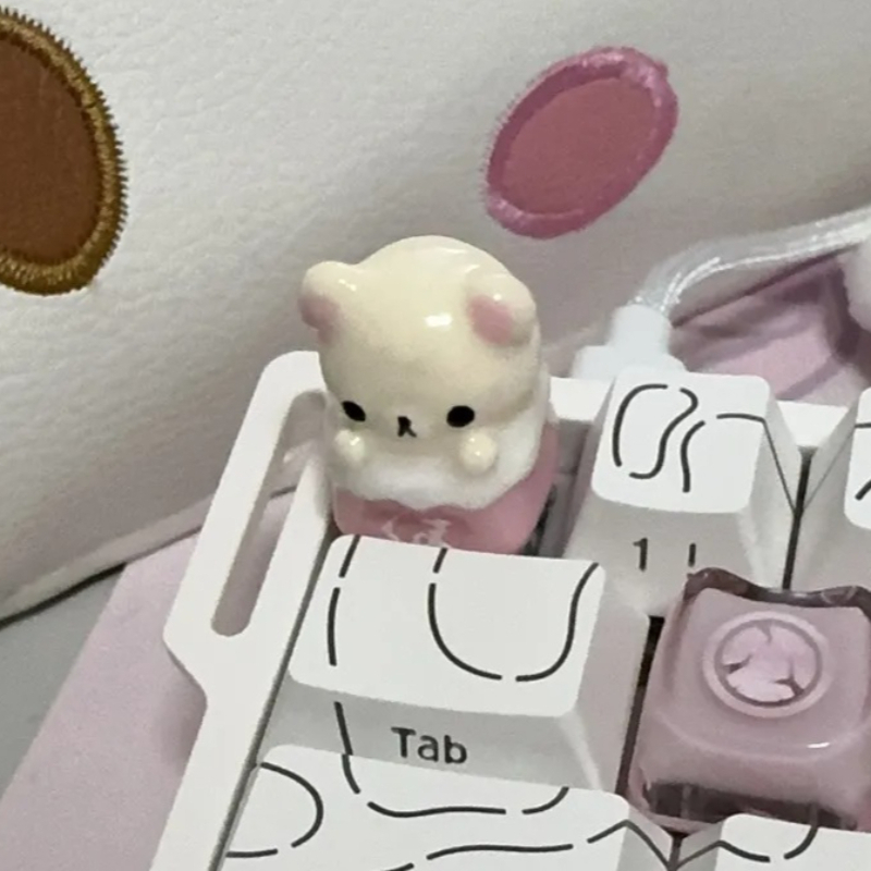 かわいいリラックマキーキャップ リラックスベア アーティザン - Desk Setup Essentials のレビューと価格