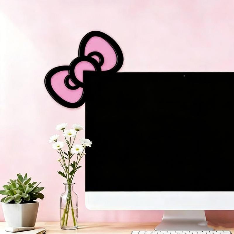 新しい 1/2 個木製ちょう結び PC アクセサリーかわいい - Desk Setup Wood のレビューと価格