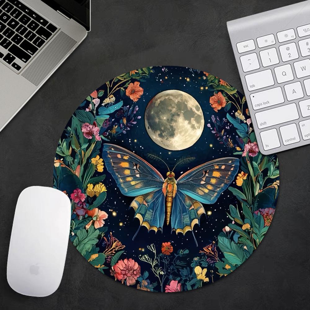 ラウンド森林植物マウスパッドゴム滑り止めオフィスキーボードマ - Desk Setup With Plants のレビューと価格