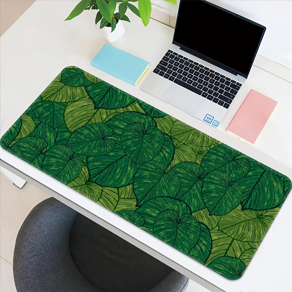 トロピカルグリーンリーフ拡張可能なマウスパッド、マレーシアの - Desk Setup With Plants のレビューと価格