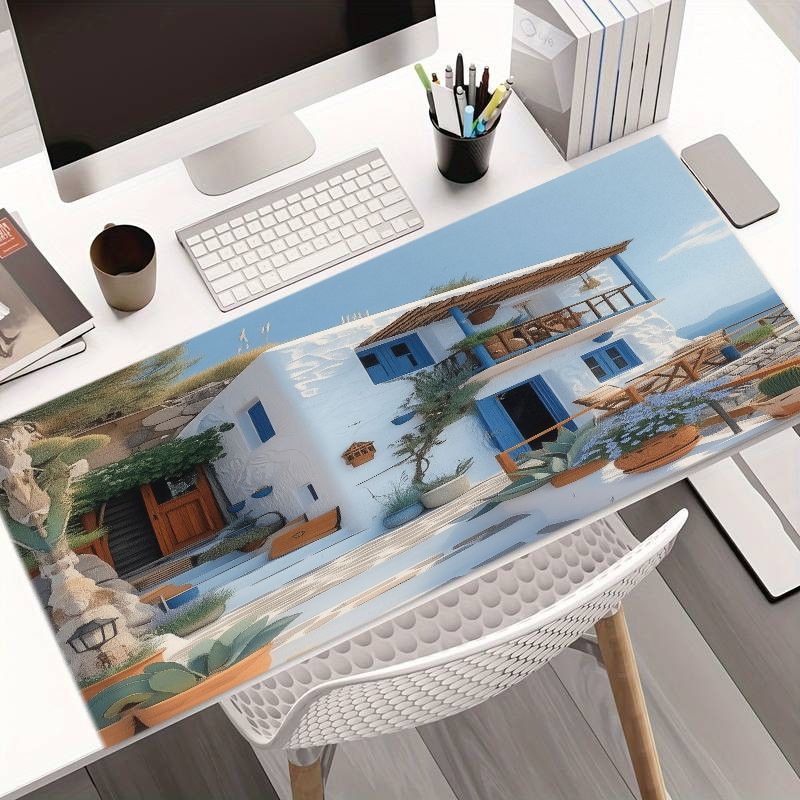 ブランド地中海マウスパッドアイアンアートグリーンプラントホワ - Desk Setup With Plants のレビューと価格