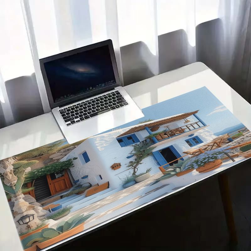 ブランド地中海マウスパッドアイアンアートグリーンプラントホワ - Desk Setup With Plants のレビューと価格