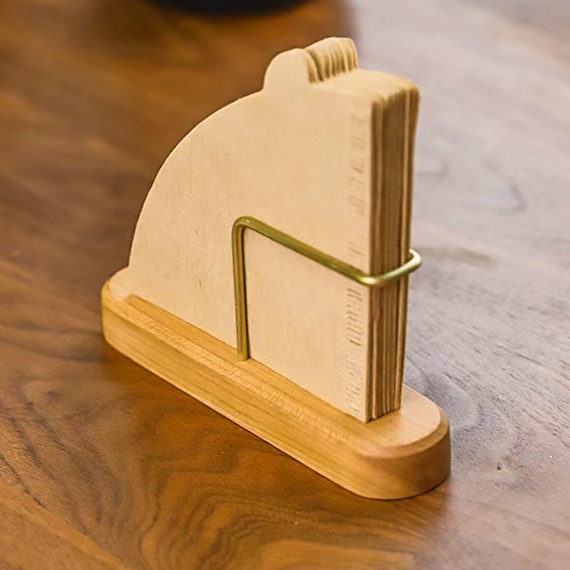 コーヒーフィルターホルダー、テーブル＆壁掛けスタンド、コーヒ - Desk Setup Wood のレビューと価格