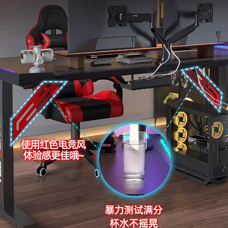 昇降式トップテーブル、コンピューター用高さ調整可能テーブル、 - Desk Setup Bedroom のレビューと価格