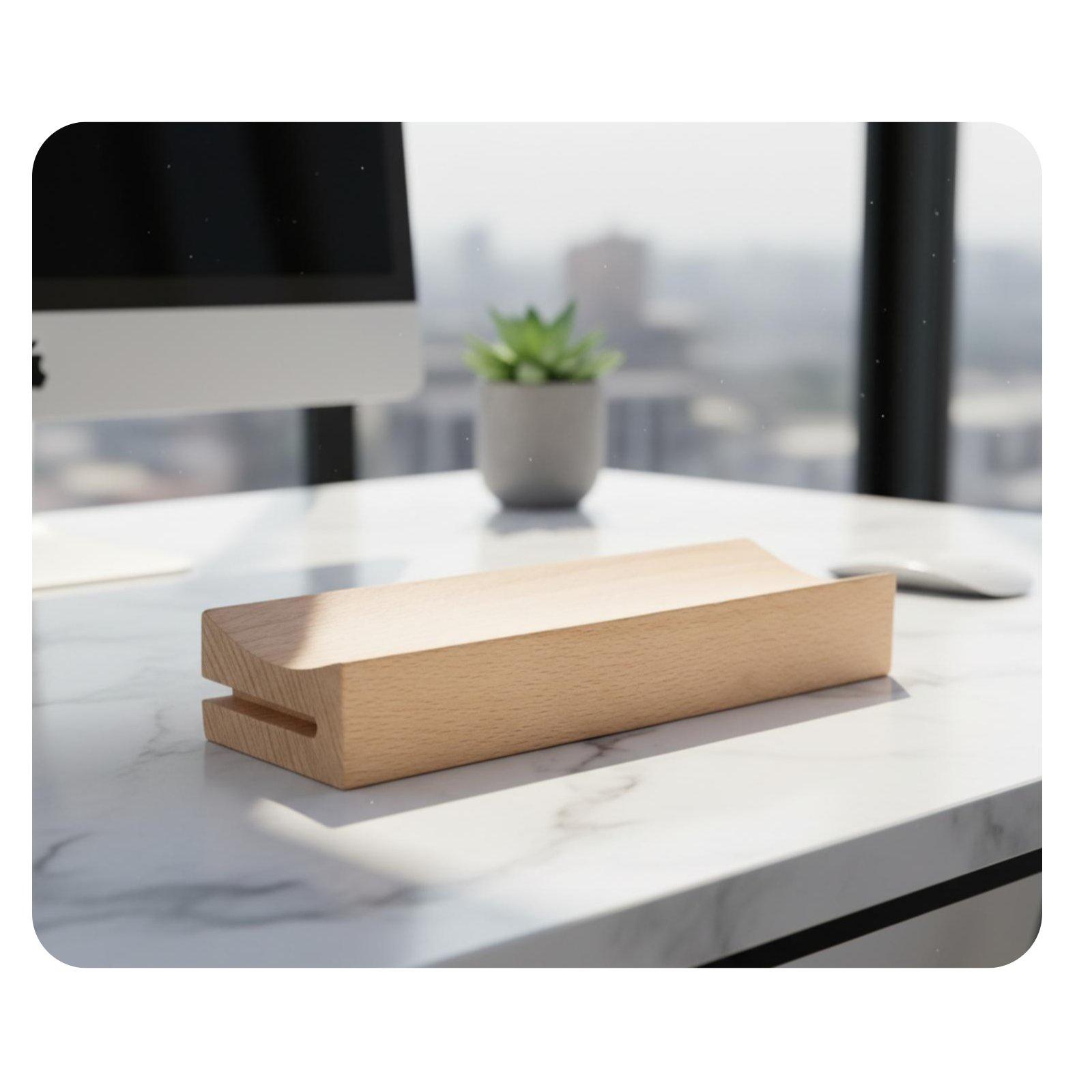 木製ベースカレンダースタンド 安定した手作りの卓上カレンダー - Desk Setup Wood のレビューと価格