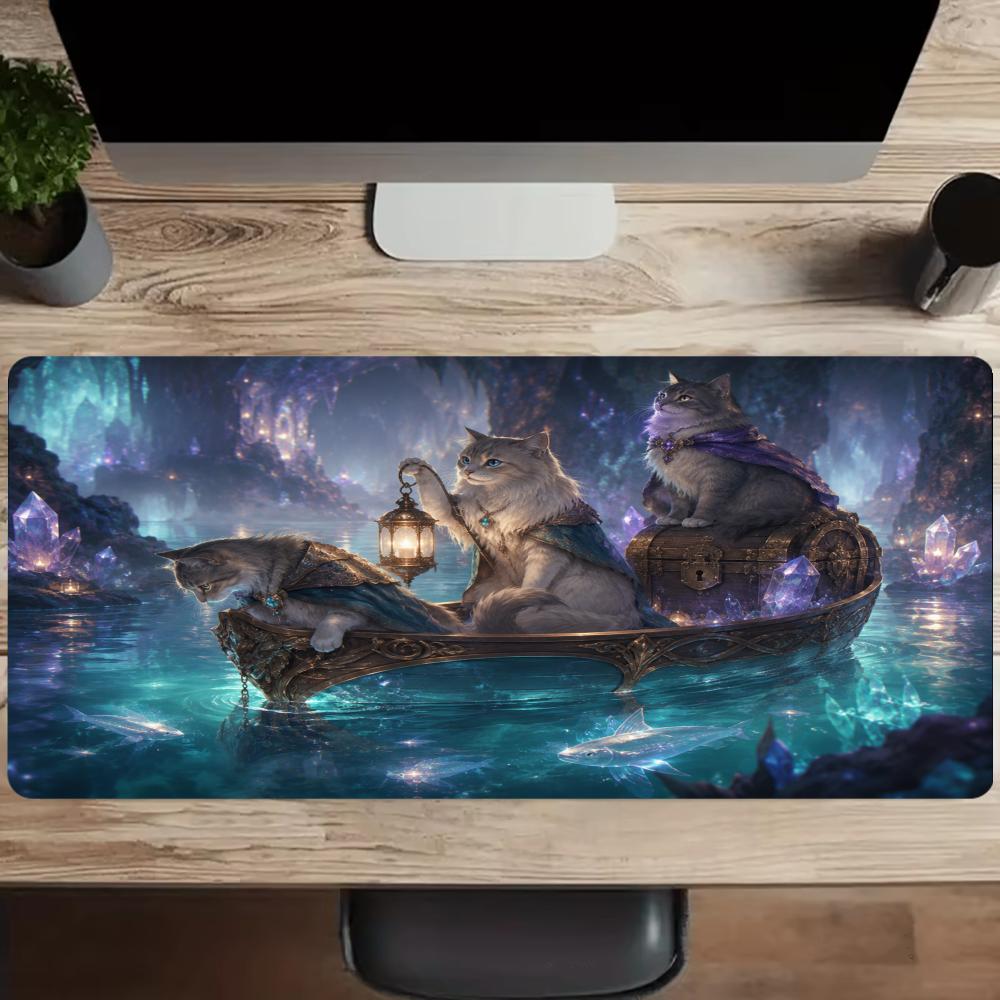 猫マウスパッド滑り止めデスクマット寝室研究ゲームセットアップ - Desk Setup Bedroom のレビューと価格
