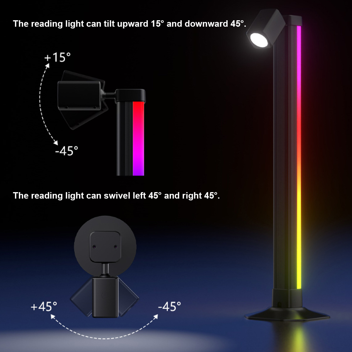 スマートライトバー LED RGB 音楽同期 アプリ制御 U - Desk Setup Bedroom のレビューと価格
